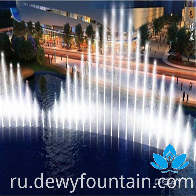 Популярный открытый декоративный большой красочный музыкальный фонтан танцующего газа